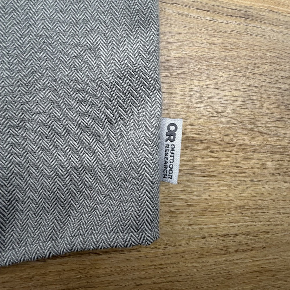Outdoor Research Shirt Men XL Gray Long Sleeve Button Feedback Flannel Hiking - Picture 3 of 8